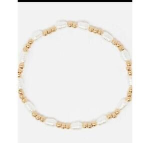 Mixed Pattern Acrylic  Pearl Toggle Bracelet